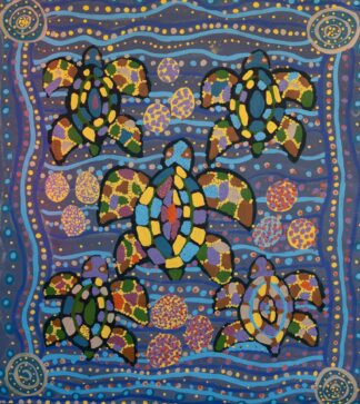 <br>Sea Turtles Jumping - 51-26</br><br><i>Danii Rae Wilson</i></br>